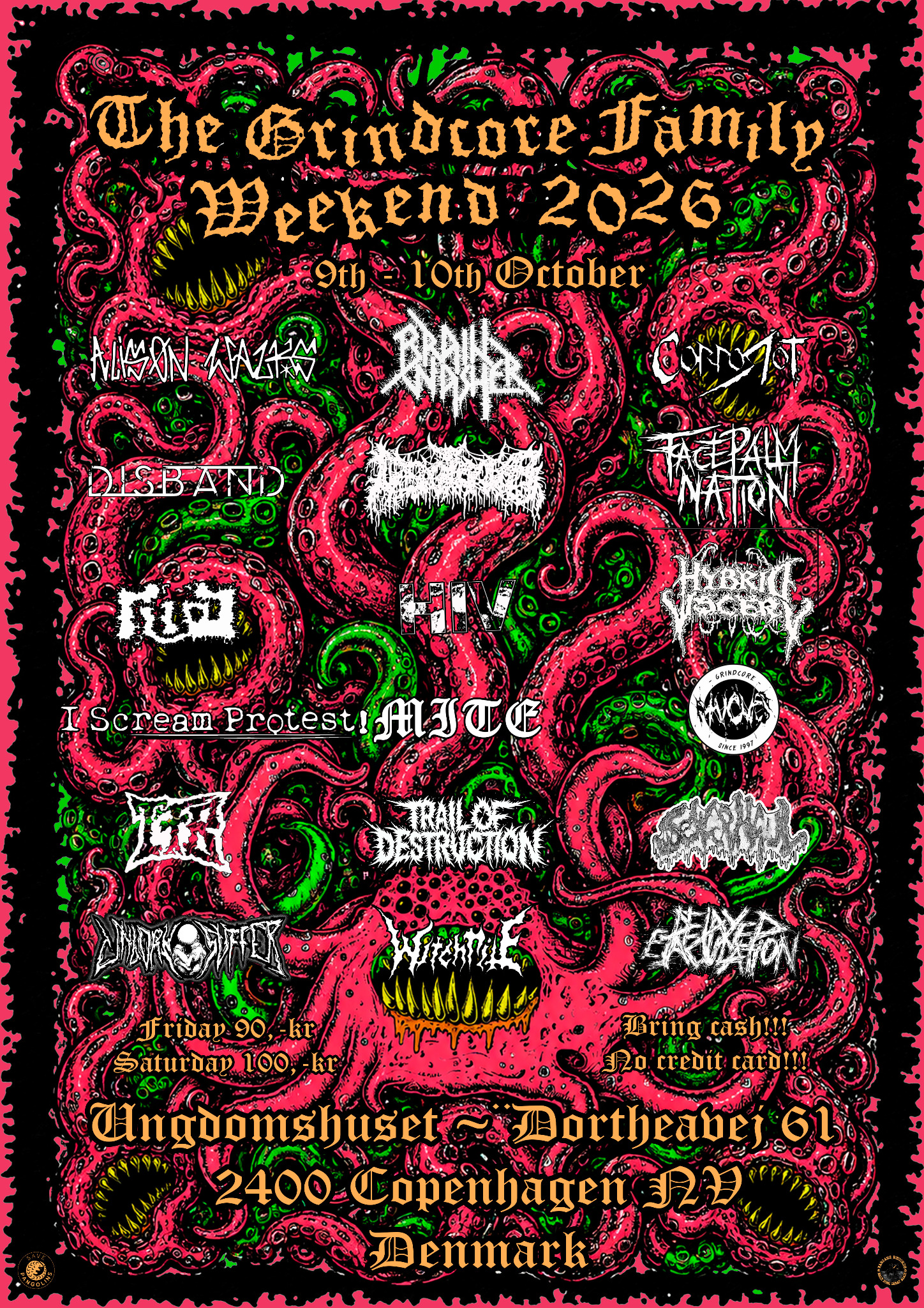 The Grindcore Family Weekend 2026 poster